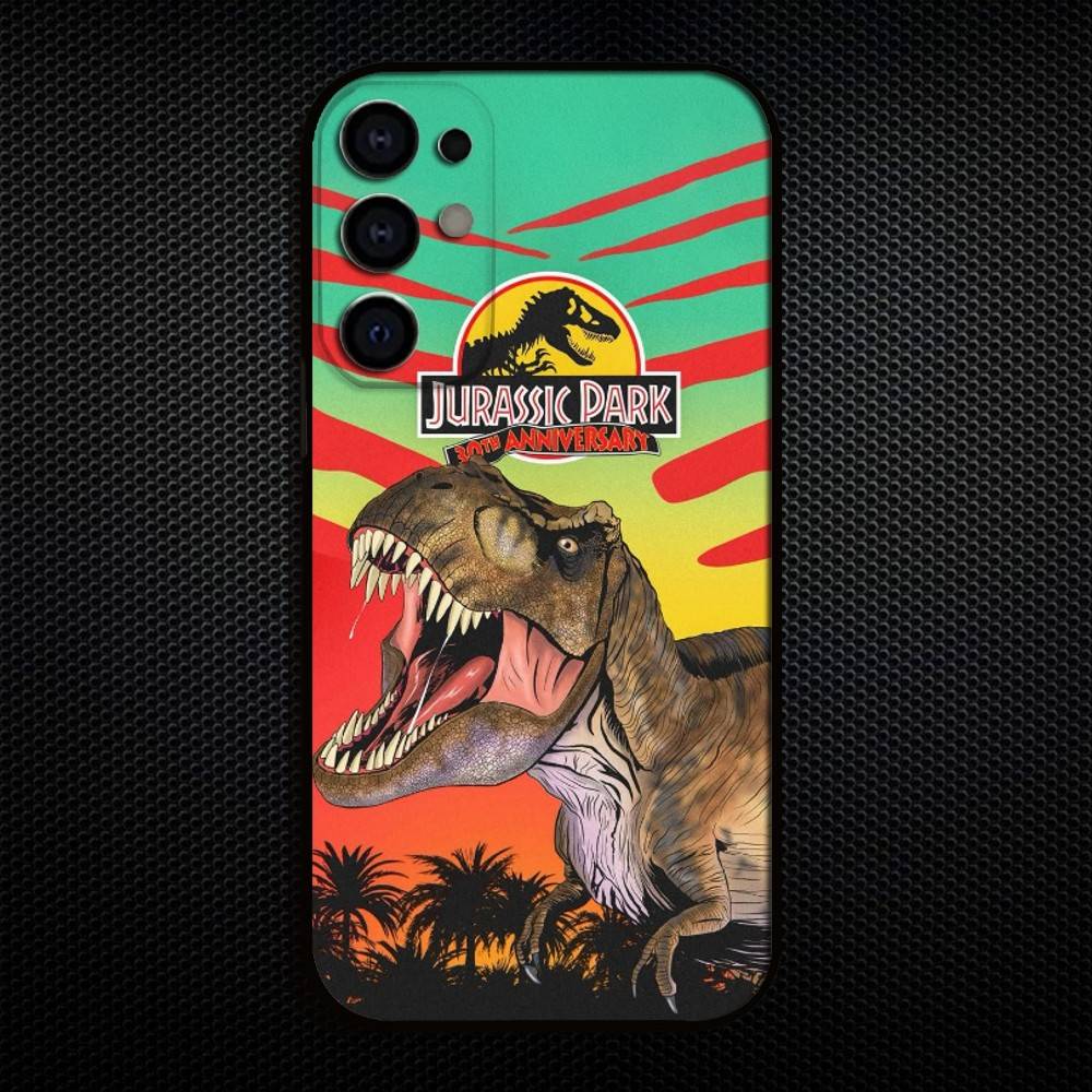 J-Jurassic Park Dinosaur World  Phone Case For Samsung S25,S24,S23,S22,S21,S20,Plus,Fe,Lite,Others Black Cover