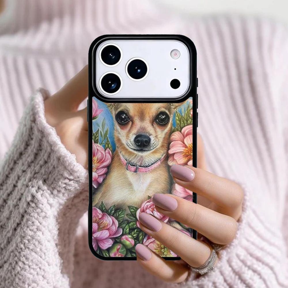 Chihuahua Dog Cute Animal Phone Case For Apple iPhone 17 Air 16E 15 14 Plus 13 12 11 Pro Max Mini Funda Cover