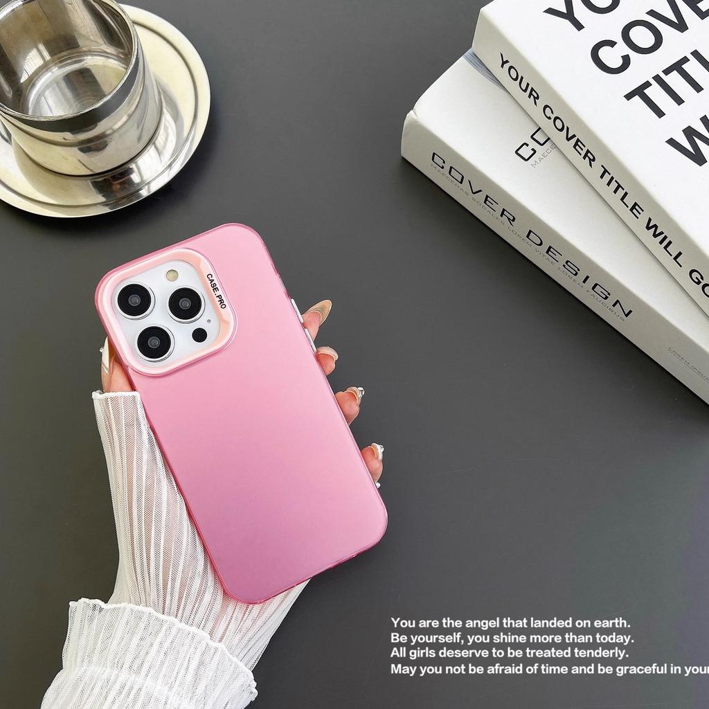 Frosted Imd Colored Silver Case Is Suitable for Apple 15promax Mobile Phone Case iPhone161214/11/X All-inclusive.