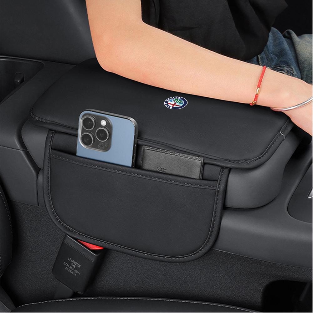 Car Center Console Protector Mat With Pocket Auto Armrest Cover Cushion For Alfa Romeo Giulietta 159 147 156 Mito Brera Giulia Bvn123