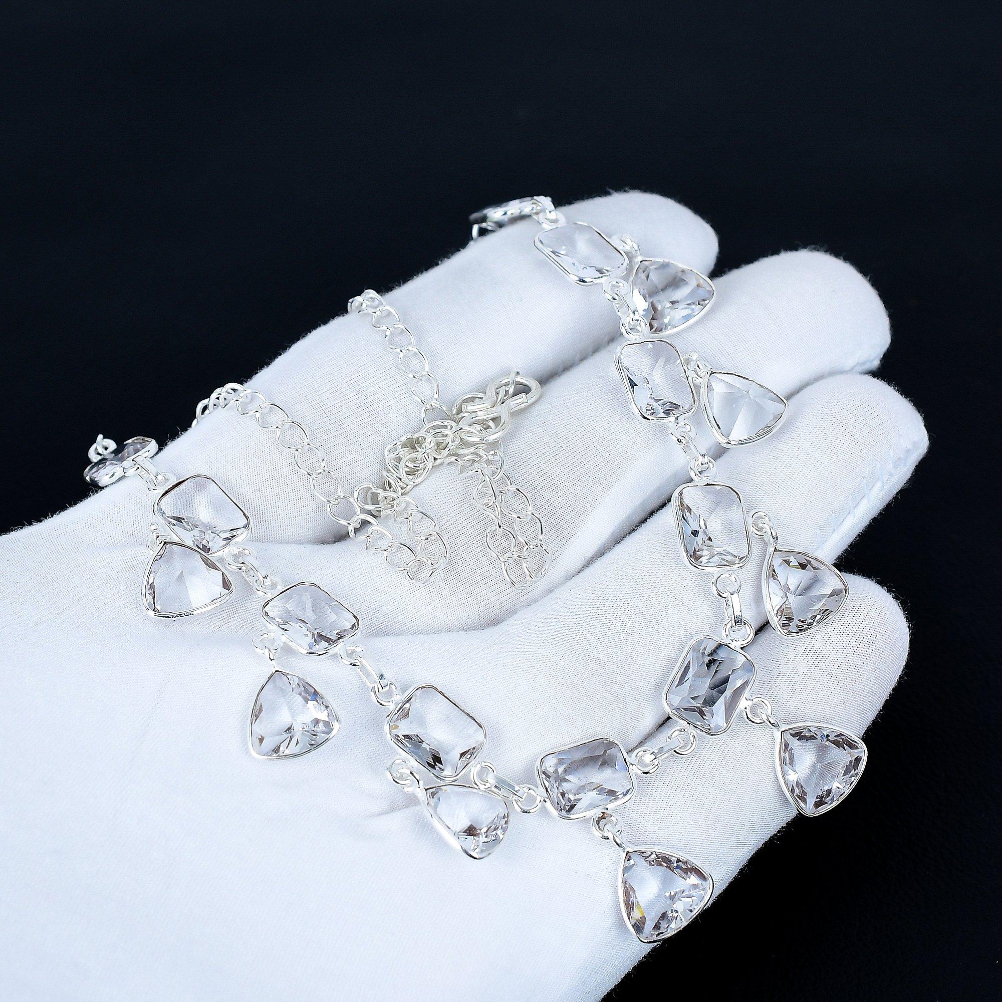 

Ожерелье с драгоценным камнем Белый Топаз Сердце Ожерелье из серебра 925 пробы Ожерелье с белым топазом Богемное серебряное ожерелье ручной работы Подарок для мамы 20 белый