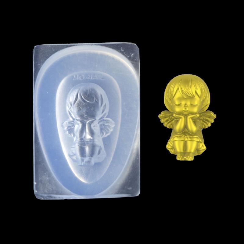 Angel Cupid Magic Wand Silicone Mold Nail Art Carving Mold Suitable for Diy Nail Art Decoration Supplies Nail Tool
