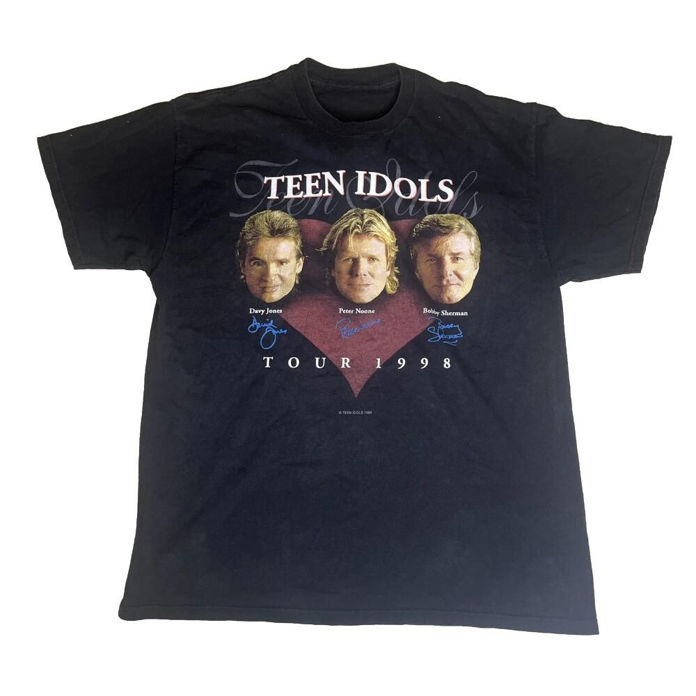 Vintage Bobby Sherman Teen Idols Tour Davy Jones Peter Noone T-shirt M