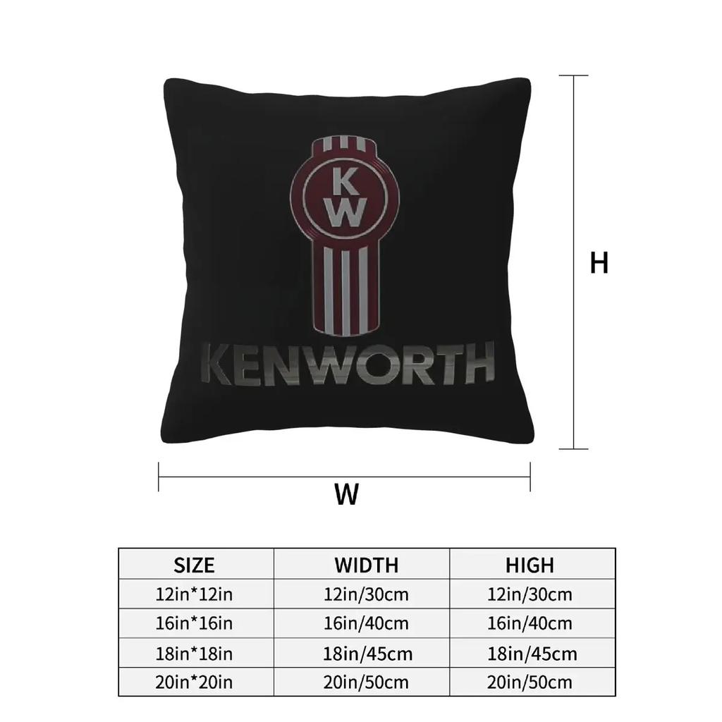 Kenworth 2 Pcs Square Pillowcase Pillow Cover Cushion Zip Decorative Comfort Throw Pillow For Home Living Room