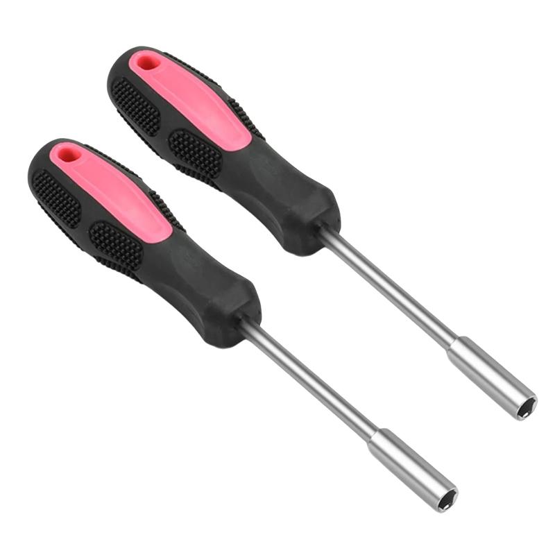 2Pcs/set Screwdriver Handle Hexagonal Screwdriver Handle Multifunctional Bit Holder Comfortable Handle Repair