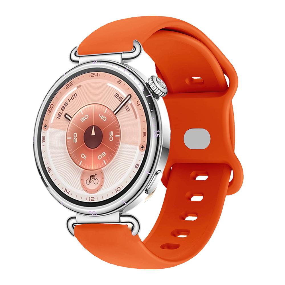 Correa de 18 mm para Huawei GT6 5 4 41 mm GT5 Pro Reloj 5 42 mm Hebilla Mariposa Hombres Mujeres Correa de Silicona para Hauwei GT6 5 4 41 mm Correa