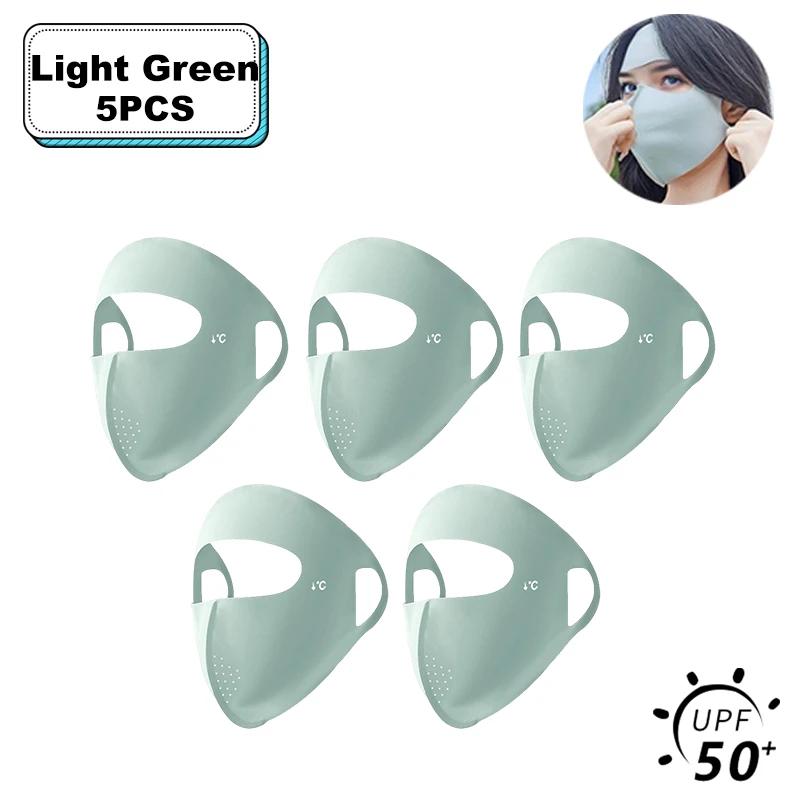 Women Full Face UV Protection Mask 3D Ice Silk Sunscreen Breathable Lightweight Summer Outdoor Sports Comfort Fit mask for men
