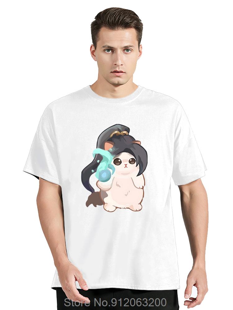 Cat Cute Sage Valorant Oversized Tshirt Game New Arrival Unisexs Clothing Casual Cotton Tshirt Idea Fashion Fitness T Shirt Tops