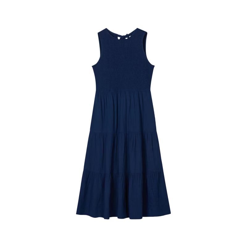 Levi s Women s Retro Chic Sleeveless Denim Tiered Dress L