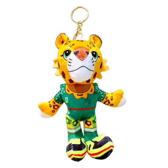 

Yousheng Mascot Plush Keychain, FIFA Memorabilia Plush, Soft Stuffed Animal, Cute Soccer-Themed Pendant for Bags & Backpacks, Fun Gift for Sports Fans Leopard