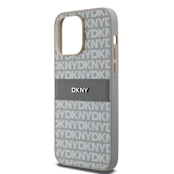 Dkny Dkhcp14Lprthsle Iphone 14 Pro6.1 Beżowy/Beige Hardcase Leather Mono Stripe & Metal Logo