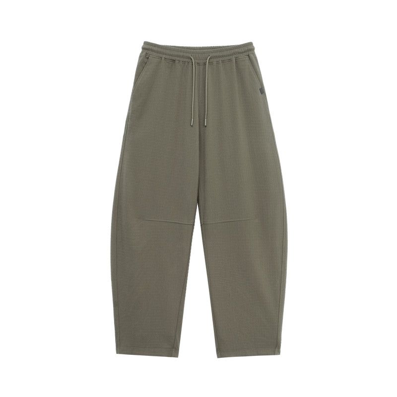 

Bodydream New Textured Solid Color Casual Pants Men s Loose Sports Scimitar Pants Silhouette Sickle Pants