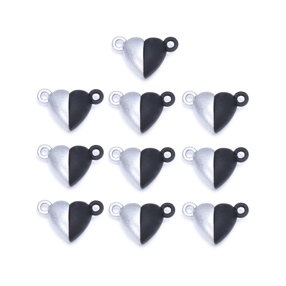 Hobby's Sieraden Onderdelen Kralen Bedeltjes Koppel Armband Magnetische Sluiting Liefdes Hart Verbonden Sluitingen