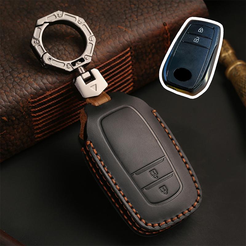 Car Key Case Cover For Toyota Land Cruiser 200 300 Prado Crown TLK 200 Yaris Cross Hilux Innova Fortuner Camry 55 Accessories
