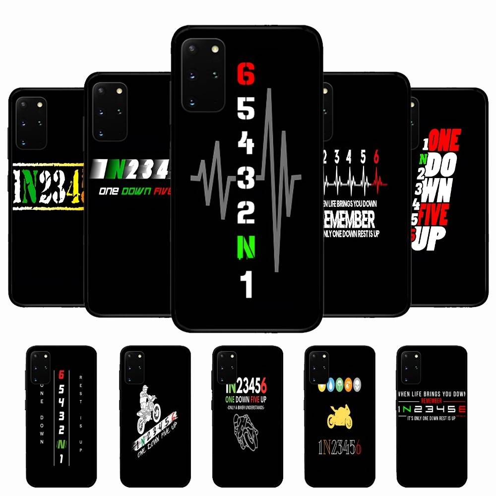 1N23456 M-Motorcycle Phone Case Silicone PC+TPU For Samsung S10 20 30 22 23 24 Plus Lite Ultra Cover