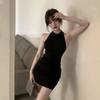 Halter sexy Spice Girl sleeveless neck-wrapped hip skirt summer new tight figure pure desire dress female tide