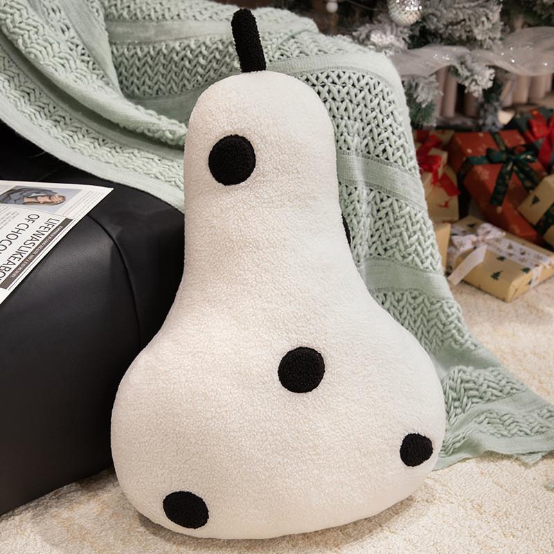 

Dot Apple Cushion With Plush Cover For Home Decor And Gift белый
