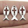 20pcs Fish Charms Antique Silver Color Tropical Fish Charms Pendants For Bracelets Fish Charms Making Jewelry