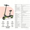 2026 Elektrofahrzeug D2Plus 48V20Ah 1000W 45KM/H 60KM PL mit LED App Sitz