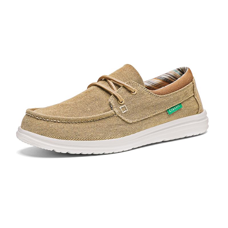 New Men's Canvas Shoes Lightweight Sports Shoe Casual Mesh Breathable Vulcanized Shoes for Men Classic Fashion Lace Up Work Shoe