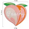 Fruit Embroidery Patches Peachy Avocado Pineapple Lemon Sew On Applique Iron-On Patches for DIY Clothing Bag Backpacks Jeans Hat Craft (Style 1