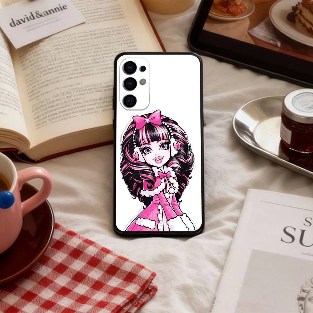 Comedy M-MonsterS Cartoon H-HighS Phone Case For Samsung S 25,24,23,22,30,21,10,9,Ultra,Plus,Lite,FE,4,5 G Soft Black Case