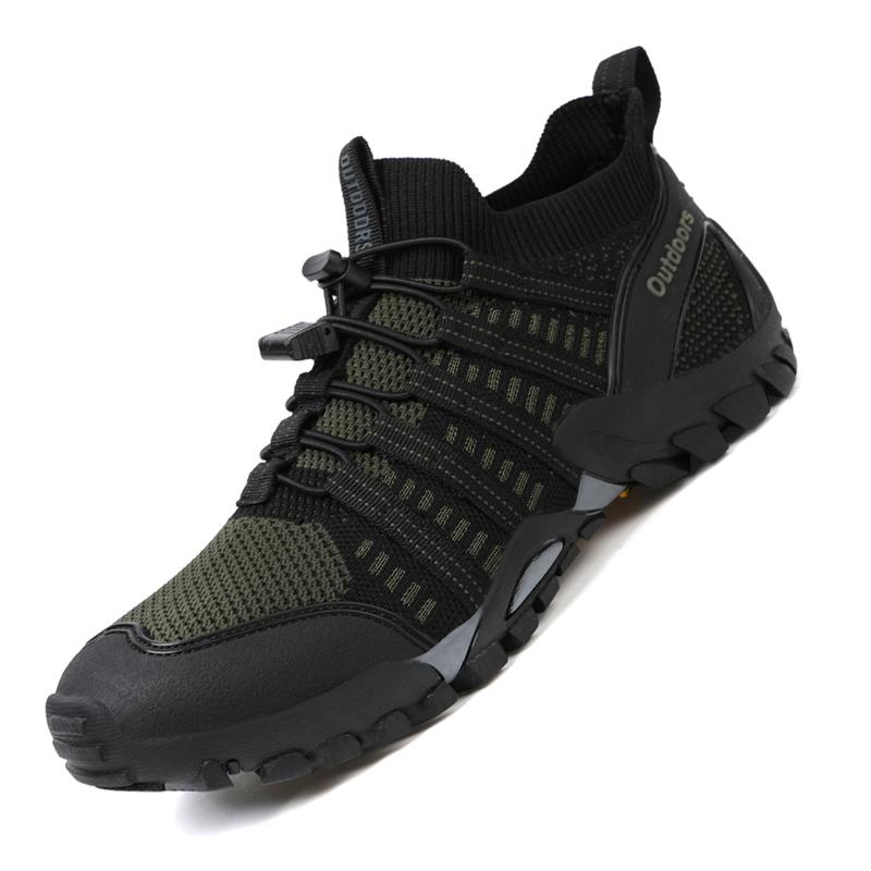 Men's Hiking Shoes Breathable Mesh Outdoor Sports Shoes Non-slip Women's Climbing Sneakers Wear-resistant Sole