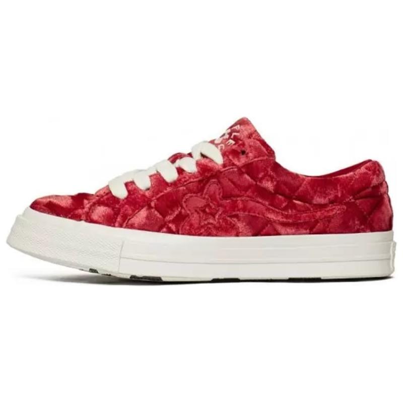 

Golf Le Fleur x Converse One Star OX Trendy Comfort Low-Top Espadrilles Unisex Red 37
