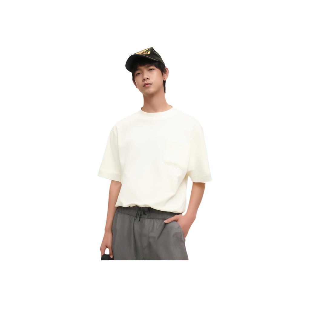 Li Ning X Jackie Chan Collaboration Kung Fu Series Comfortable Casual Simple Solid Color Breathable Loose Short Sleeve T-Shirt Men T-Shirts AHSV093-1