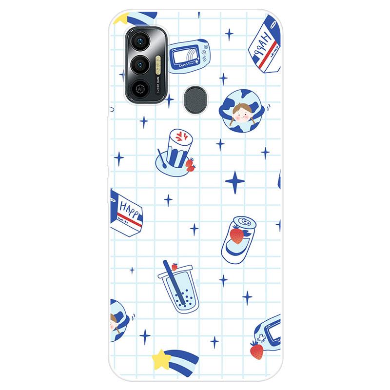 For Tecno Spark 7 Silicone TPU Back Cover Soft Phone Case For Tecno Spark 5 Case