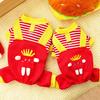 Pet Dog Four-legged Clothing Dog Clothes Cat Autumn and Winter Velvet Cat Sweater Supplies Medium-sized Dog Kefadou Can Be Towed