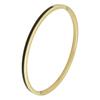 Gold Bamboo Pattern Women's Bracelet with Colored Epoxy Resin