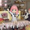 11CM Anime Figure Kawai Anya Forger Action Figures Sitting Figurine Collectible Model Doll Toys In Stock SPY FAMILY Poseable Articulated Scale