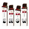 3/4pcs Rustic Farmhouse Style Christmas Snowman Decorations Vintage Holiday Tabletop Decor  Gift