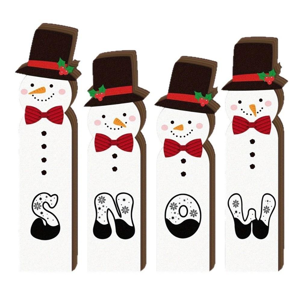 3/4pcs Rustic Farmhouse Style Christmas Snowman Decorations Vintage Holiday Tabletop Decor Gift