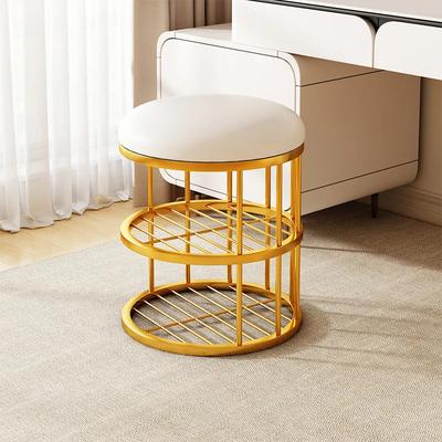 Modern and Minimalist Household Sofa Stool, Coffee Table, Small Bench, Creative Circular Shoe Changing Stool In Living Room