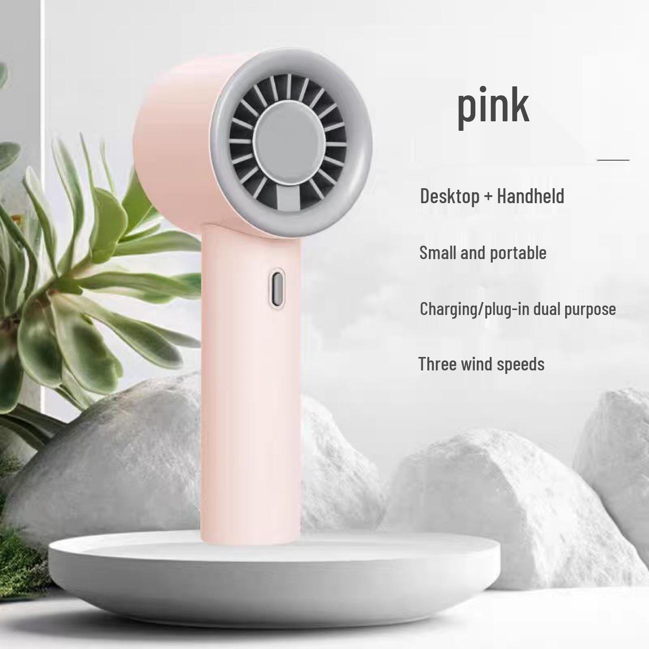 

100-Speed Portable USB Mini Fan: Handheld & Desktop for Travel Handheld Fan