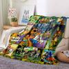 1Pc Scoobydoo Mystery Adventure Flannel Blanket, Soft And Comfortable, Casual Warm, Camping Travel, Christmas, Halloween Xmas Gift L1401
