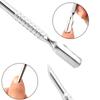 Stainless Steel Cuticle Pusher Dual Sided Shaped Double Ended Ingrown Toenail Lifter Remover Trimmer Nail Art Care Tools