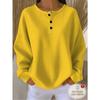 Henley Collar Standard Size Women'S Waffle Long Sleeve Casual T-Shirt, Pure Pink, Soft Skin-Friendly Breathable Fabric