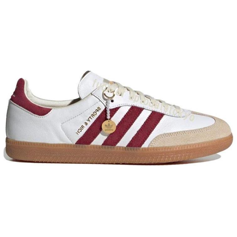 New Sporty & Rich X Adidas Samba OG White Core Burgundy IF5660