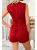 European & American Summer Fashion: V-Neck Irregular Vest and Shorts Set