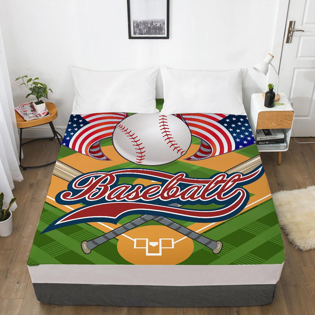 Home 3D Printed Pattern Bed Sheets Mattress Covers Elastic Fitted Sheets (3-piece Set) Bedding