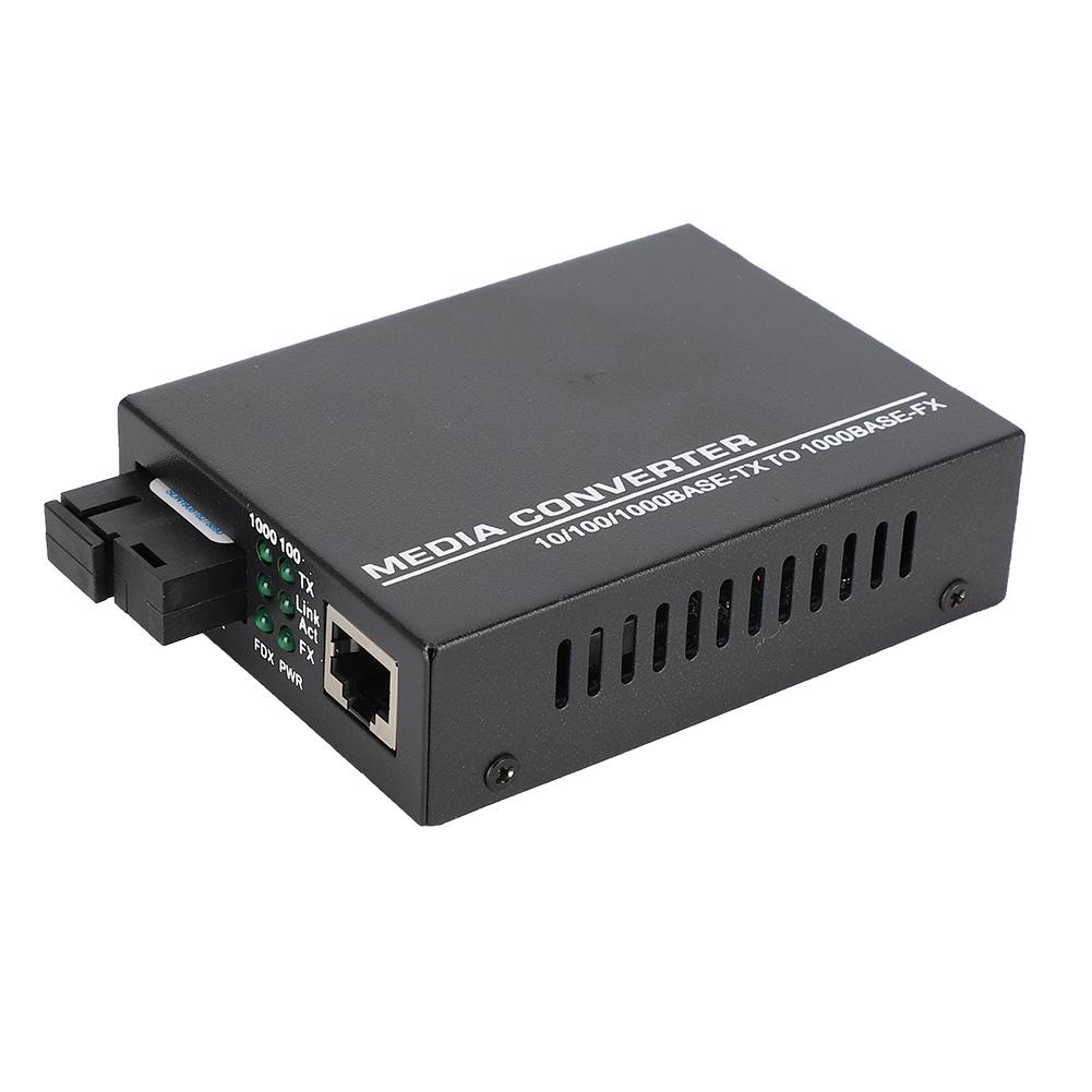 1000Mbps Ethernet Fiber Optic Media Transceiver Single Mode Converter