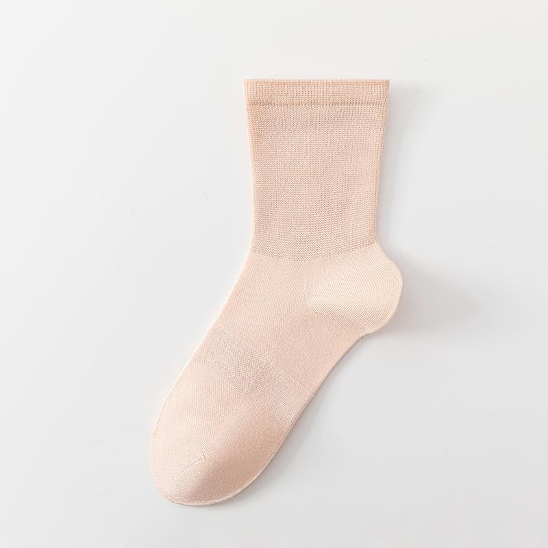 Women's Summer Thin Mesh Breathable Loose Mouth 10A Class Antibacterial Deodorizing Moon Son Long Socks