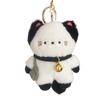 Travel Kitten Cat Plush Keyring Bell Plush Cat Doll Keychain Plush Cat Bag Pendant  Female Girls