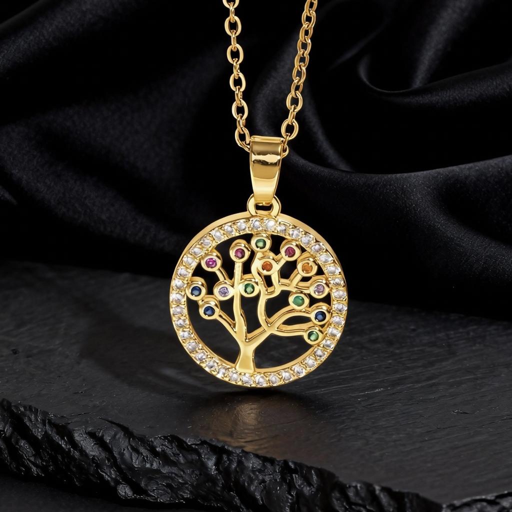 Jewelry Tree of Life Pendant Hollow Necklace Women's Niche High-end Clavicle Chain