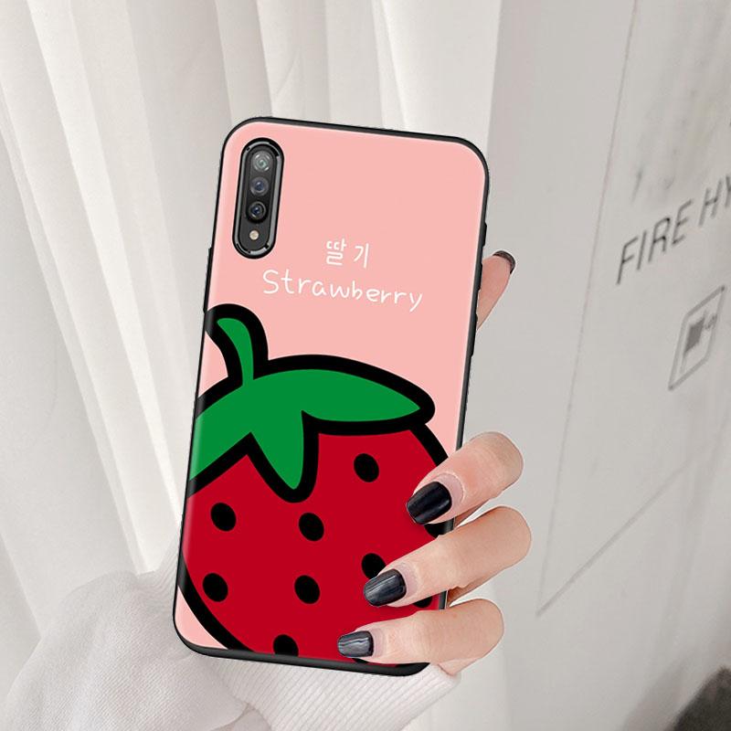 Fresh Green Pink Summer Fruit Soft Silicone TPU Phone Case for Huawei Honor 9S IPhone Samsung Galaxy A20s A21s A50s Xiaomi Redmi 8A 9A 9C OPPO Etc