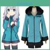 Eromanga Sensei Izumi Sagiri Reißverschluss Kostüm Cosplay Kapuzenpullover Mantel Für Halloween Und Partys