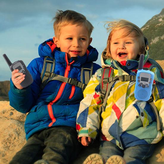 2Pcs BF-T3 Walkie Talkie Mini Portable Long Range Two Way Radio Kids Birthday